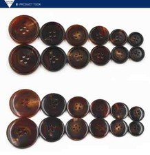 50100pcs Real Horn Sewing Button Natural Buffalo Round Button Four Hole 50100pcs Real Horn Sewing Button Natural Buffalo Round Button Four Hole