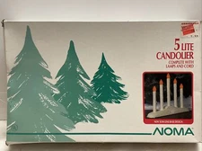 Vintage Candolier Electric Candles Window Decoration 5 Light Noma w original box