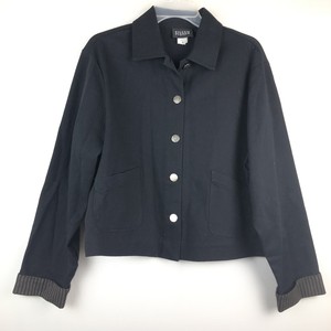 eileen fisher black denim jacket