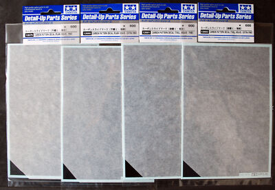 Tamiya 12679 - 12682 Carbon Pattern Decal Plain + Twill Weave