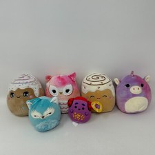 SQUISHMALLOWS Lot PLUSH Unicorn Cinnamon Roll Owl More Squishmallow Kellytoy