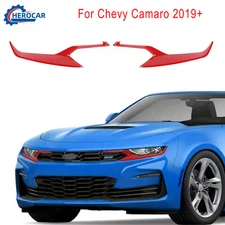 2pcs Front Headlight Decor Cover Trim Bezels For Chevy Camaro 2019+ Accessories