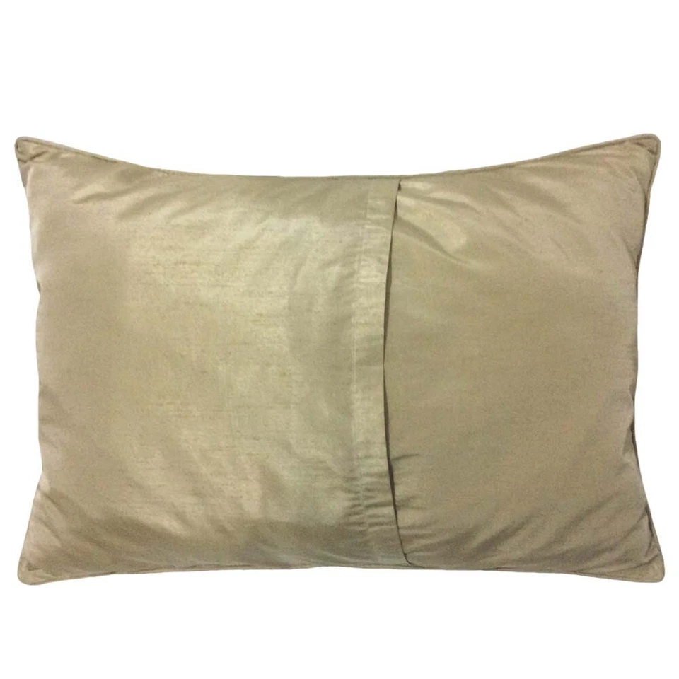 Upholstery/Chenille Jacquard Beige-Gold Effect 20"x28" Pillow Case/Cushion Cover - Image 2 of 4