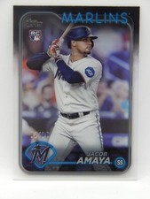 2024 Topps Series 1 Baseball Acetate Rookie /10 Miami Marlins - JACOB AMAYA RC