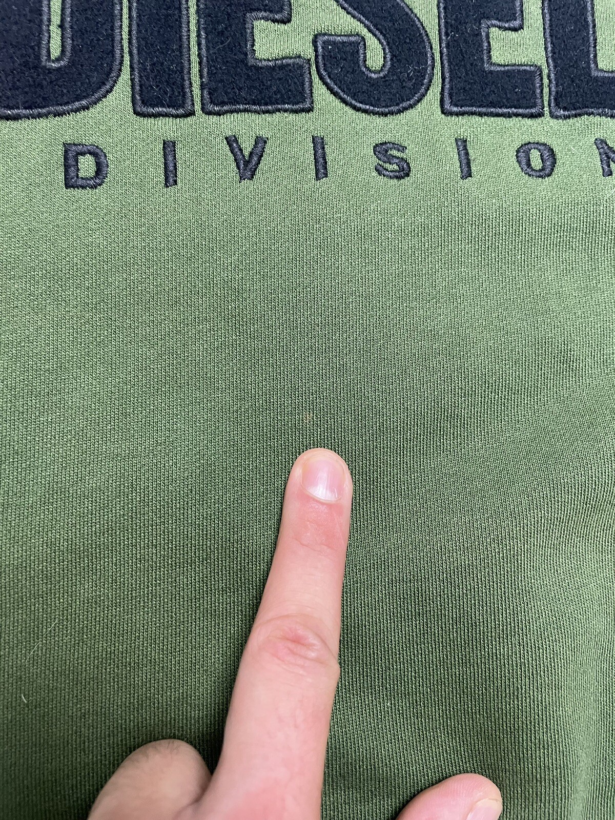 Diesel Denim Division Rare Sweatshirt Green  Size M image 4