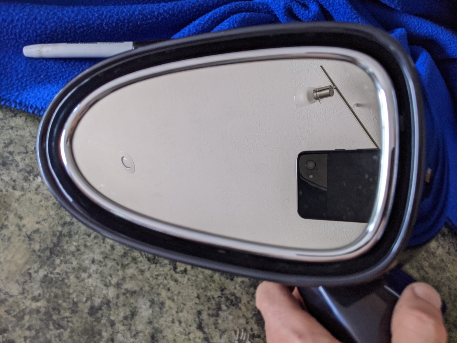 dark blue sapphire LEFT DRIVER DOOR MIRROR BENTLEY FLYING SPUR (2006-2012) OEM