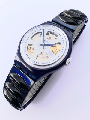 SWATCH: AUTOMATIC-HIGHLIGHT ''BÄRU'' (SAN102) FLEXBAND *NEU/ SELTENES EINZELSTÜCK*