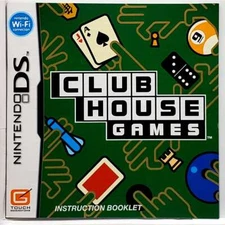 (Manual Only) Club Houses - Nintendo DS Pristine Authentic Instruction Booklet