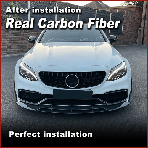 Alerón delantero de carbono para Mercedes C205 A205 C63 AMG Coupe 15-18 - Imagen 2 de 11