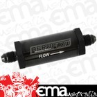 Aeroflow AF607-04BLK -4AN Inline Fuel & Oil Filter Black 30 Micron Washable