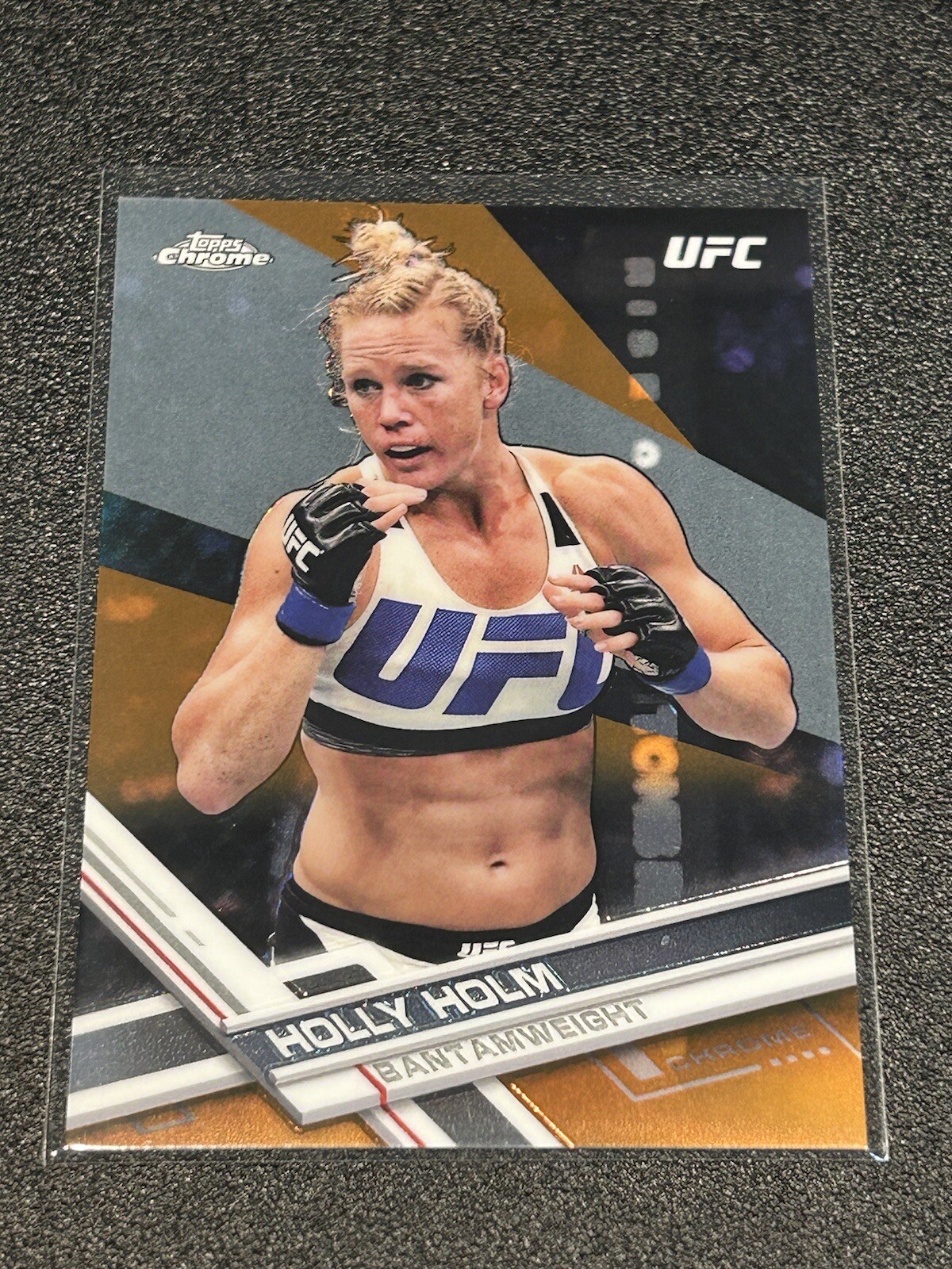 Holly Holm 2017 Topps Chrome UFC Orange Refractor /25  #95