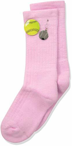 Thorlos Junior's Express Yourself Softball Crew Socks, Pink, Small  US SHOE S...