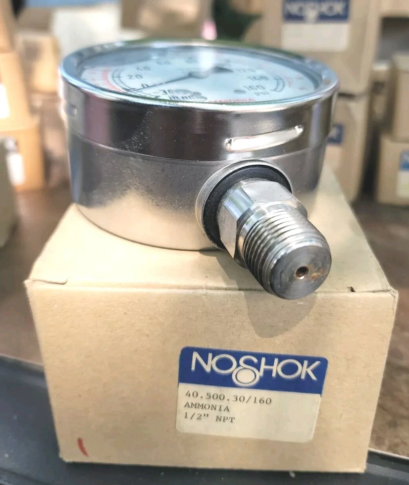 Noshok pressure Ammonia  gauge 40.500.30/160 psi, 1/2" NPT. - Image 3 of 3