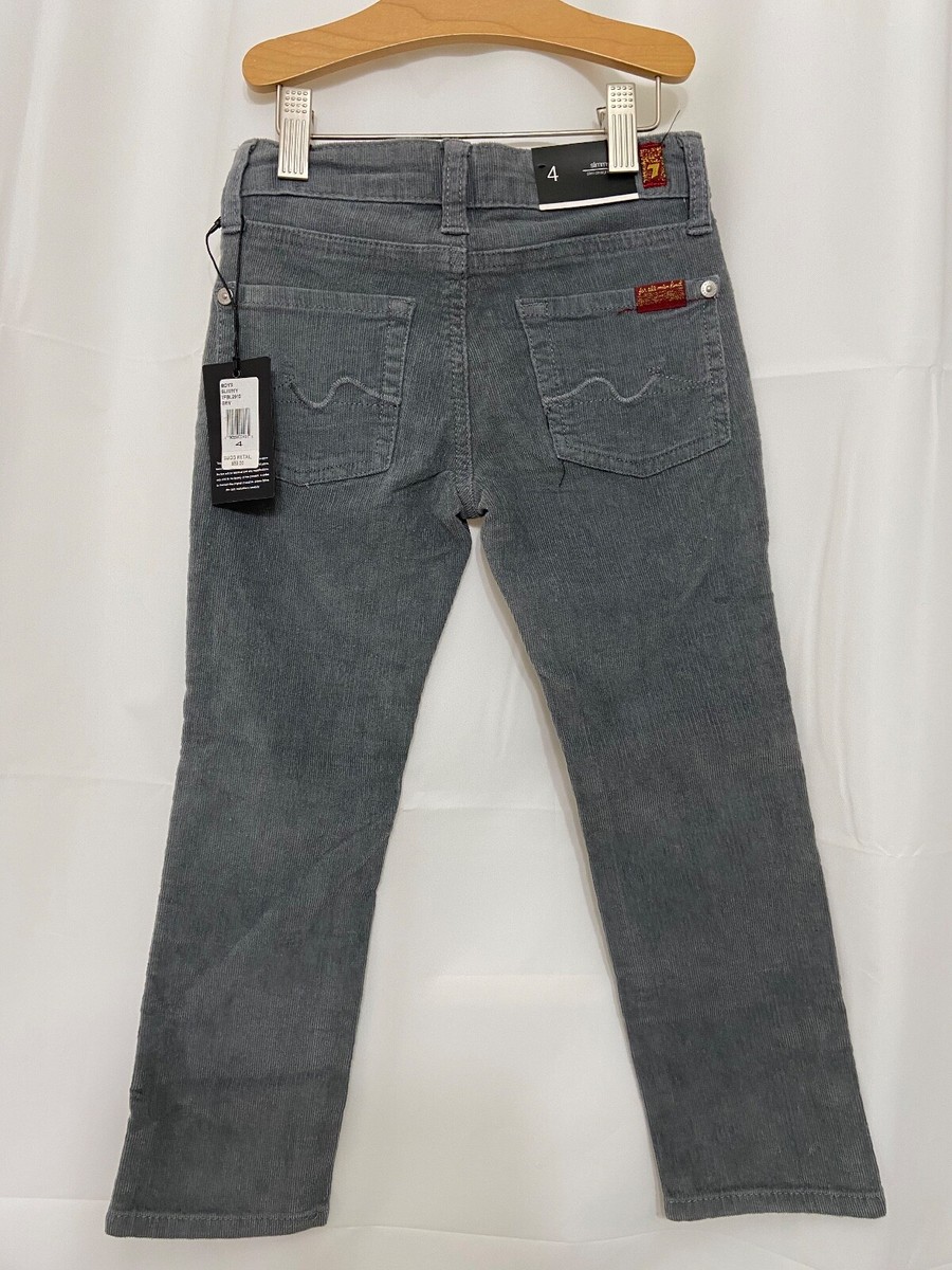 ストレッチ 210102 Boy's 4 7 FOR ALL MANKIND Slimmy Gray Stretch Corduroy