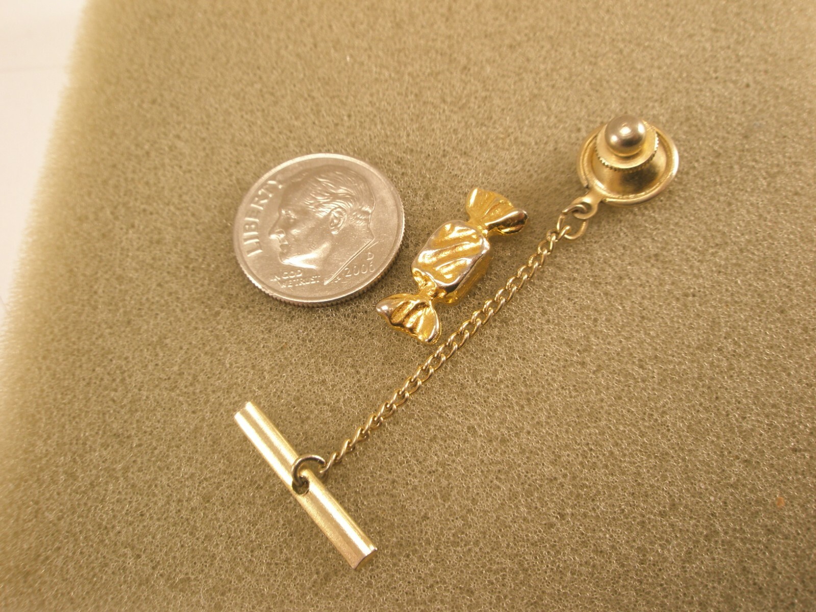 Hard Candy Individually Wrapped Vintage TINY SMALL Tie Tack Lapel Pin store z36