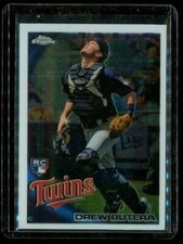 2010 TOPPS CHROME Rookie Baseball Trading Card #202 DREW BUTERA Minnesota Twins