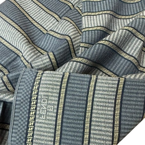 Fendi Blue Striped Cotton Handkerchief Square Small 17”x17” - Picture 5 of 7