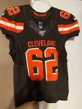 2019 Cleveland Browns Jarrell Owens #62 Player Issued Brown Jersey 100 NFL