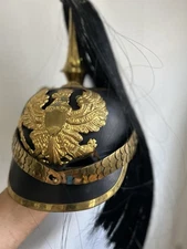 WWI Prussian Vintage Replica- Imperial German Officer’s Pickelhaube Helmet