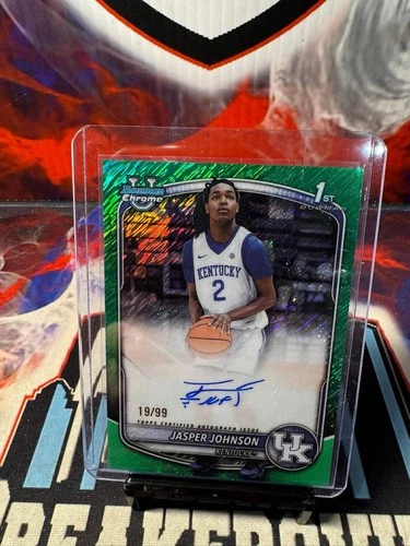 2026 Bowman U Basketball Jasper Johnson Green Shimmer Auto /99