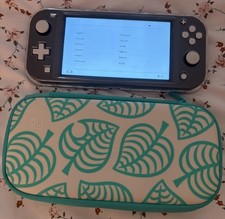 Nintendo Switch Lite Gray With Travel Case 128 GB SD Card Adult Owned NWOB