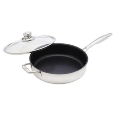 Swiss Diamond - 11" Nonstick Clad Sauté Pan w/Glass Lid