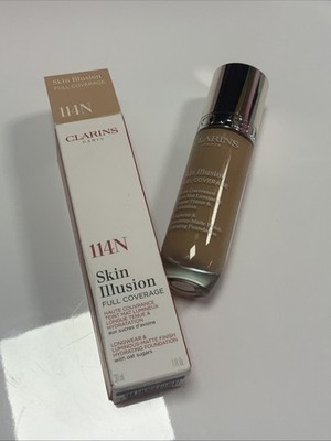Clarins Skin Illusion Full Coverage Foundation mattes Finish Farbton 114N