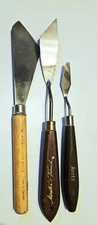Lot of 3 - W. Alexanders, Arrtx & Master's Touch Palette Knife Knives Painting 