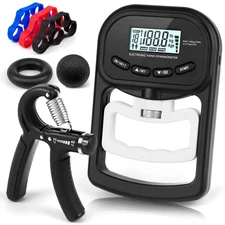 IMENSEAS Hand Strength Trainer 7 Pack with Gripper, Ring, Ball, Bands Set