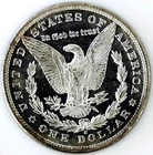 1881 S MORGAN BLACK AND WHITE CAMEO DMPL REVERSE! SUPERB GEM BU+++RARE NR #64528