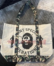 STUSSY A BATHING APE collaboration tote bag nylon bag limited rare japan