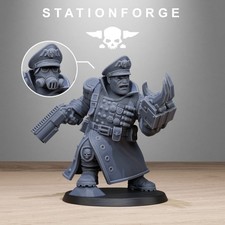 FreeGuard Mutant Officer - Stationforge Grimdark Minis