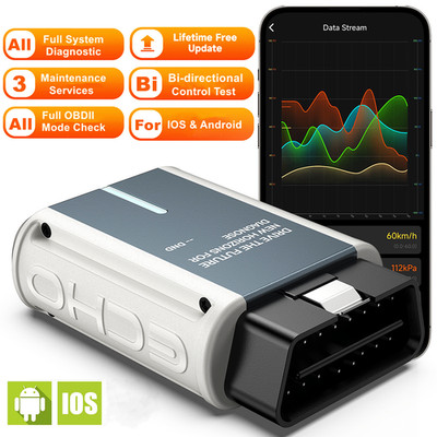Automotive OBD2 Scanner All System Code Reader Bluetooth Diagnostic Scan Tool  
