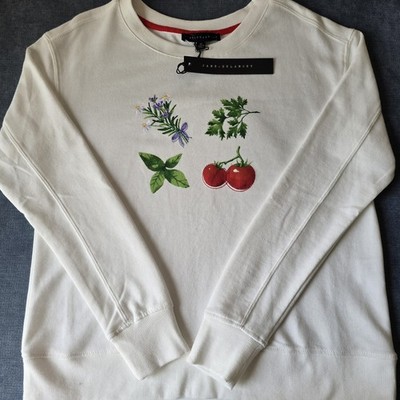 Jane + Delancey Herb Garden Sweatshirt XS NWT Organic Botanical Print