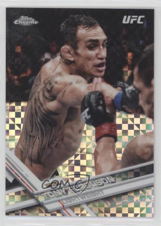 2017 Topps Chrome UFC X-Fractor Tony Ferguson #47 a8r