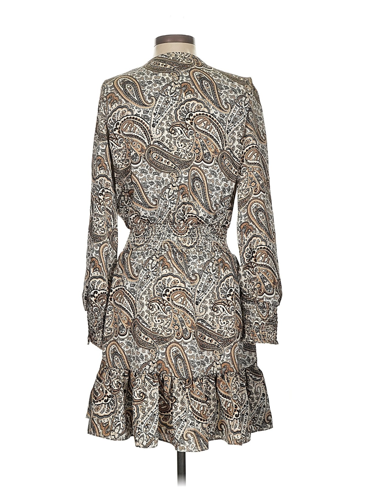 MICHAEL Michael Kors Women Brown Casual Dress S thumbnail 2