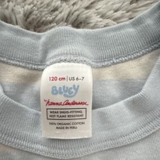 Hanna Andersson Bluey 2pc Snug Fit Organic Cotton Pajama Set 6-7 Striped