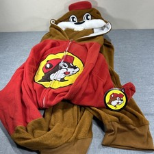 NEW Buc-ee's Beaver Mascot Buc Union Body Suit One Piece Costume Pajamas XXL 2XL
