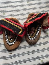 Antique Moccasins over 100 years old. 19th Century 20th Century, Native American