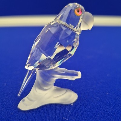 Swarovski Papagei auf Ast Kristall Vogel im Ruhestand 2'' 119443 oben in den Bäumen