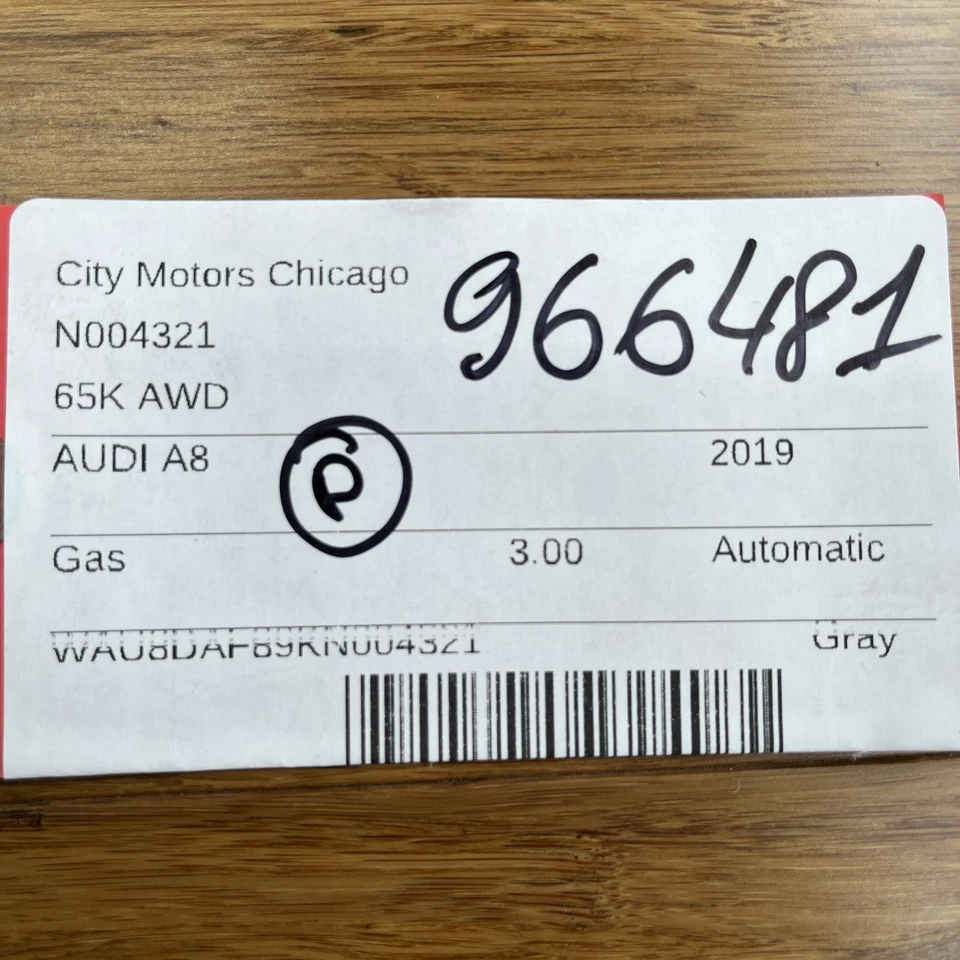 2019-2024 Audi A8 A8L AC Air Conditioning Hose Line Pipe 65k Miles OEM PH - Image 2 of 4