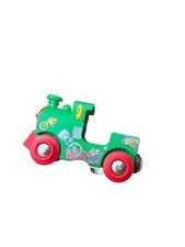 Vintage Brio Richard Scarry Wooden Vehicle Train Huckle Green