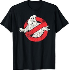 Ghostbusters Vintage Distressed No Ghost Logo Retro Movie T-Shirt