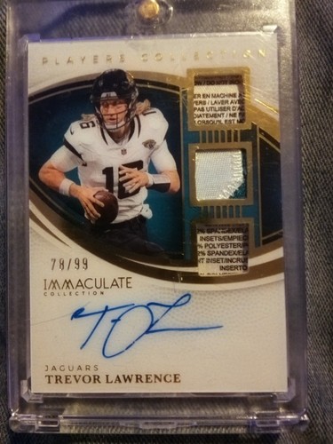 Trevor Lawrence 2025 Immaculate Triple Patch Auto 78/99 IPCA-TLE Jaguars QB
