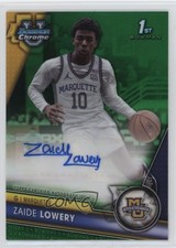 2023-24 Bowman U Chrome Prospect Green Refractor 22/99 Zaide Lowery Auto 0f7h