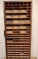 Antiker Setzerkasten Holz - Druckerei Typografie Vintage Regal - Shabby Deko