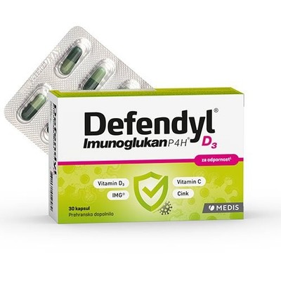 Defendyl Imunglukan P4H D3 Immununterstützung mit Vitamin D, 30 Kapseln