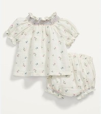 Old Navy Smocked Floral Top and Bloomers Set ...