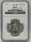 1945 Walking Liberty Half Dollar CERTIFIED NGC MS 64 Silver 50c