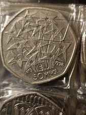 1998 European Union EU Stars 50p Fifty Pence UK Coin Hunt Rare
